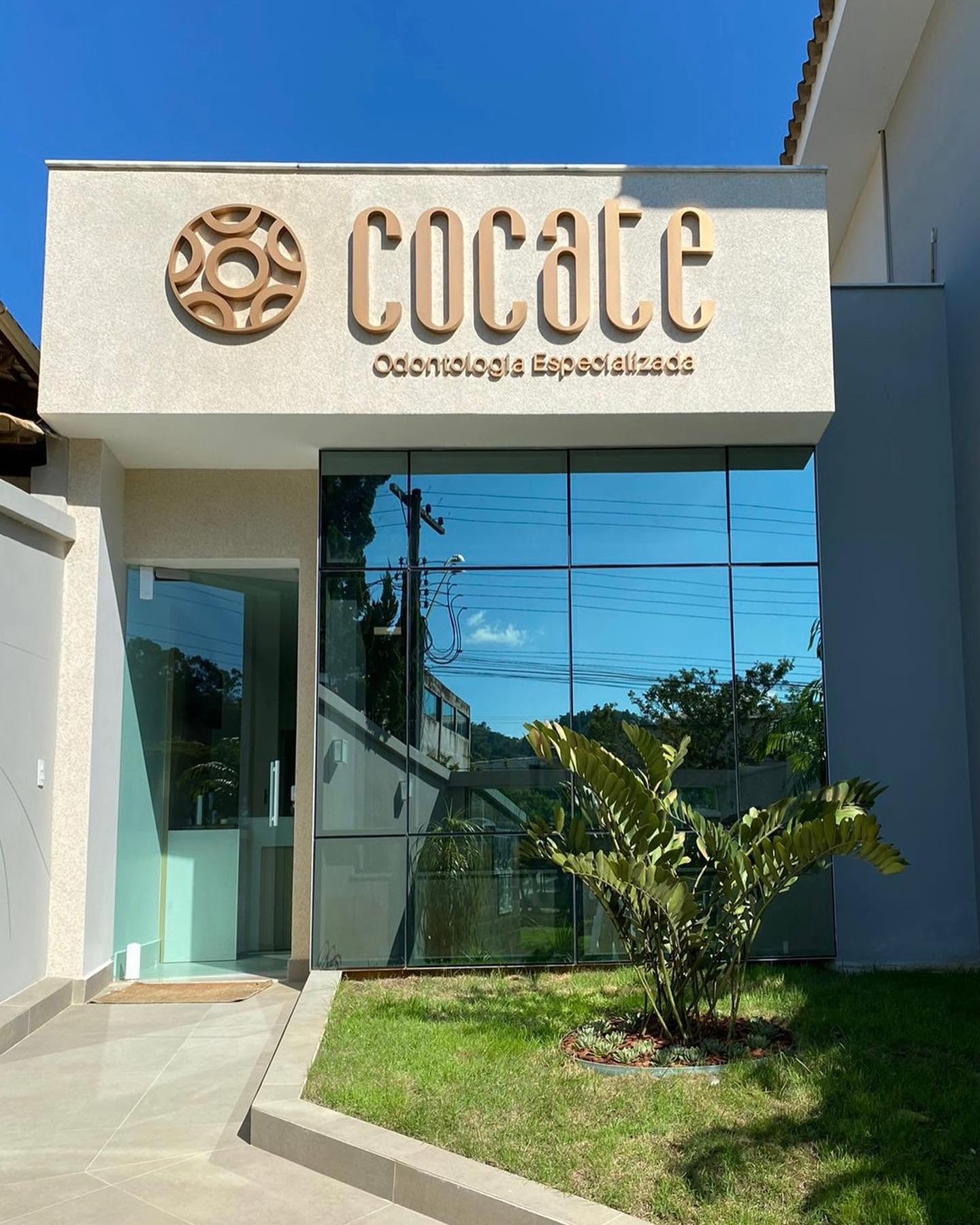 Fachada real da Cocate Odontologia Especializada na Avenida Olintho Almada